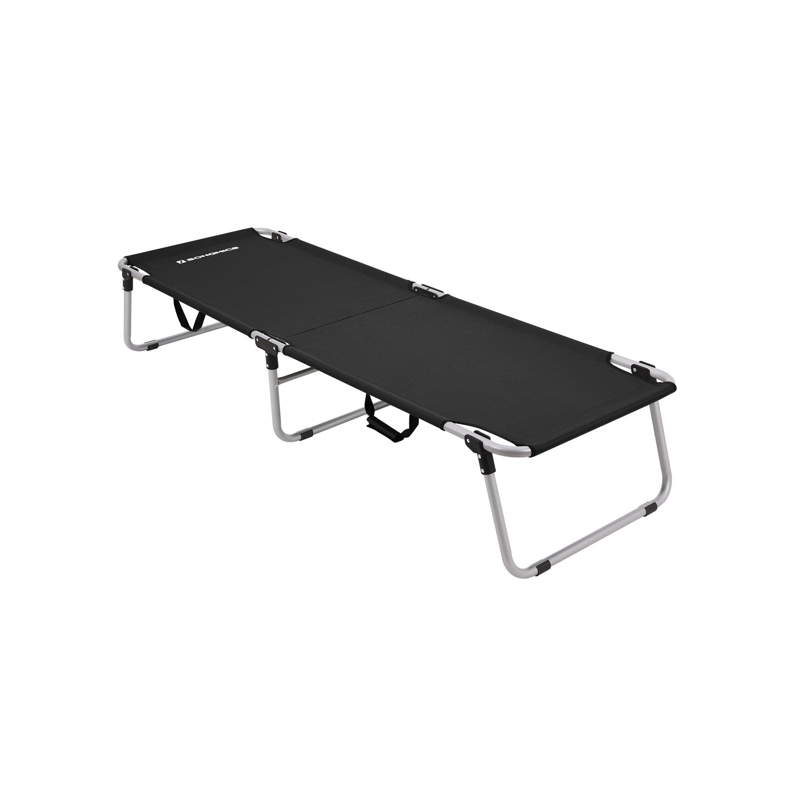 Campingbett 190 x 63 x 36 cm Schwarz