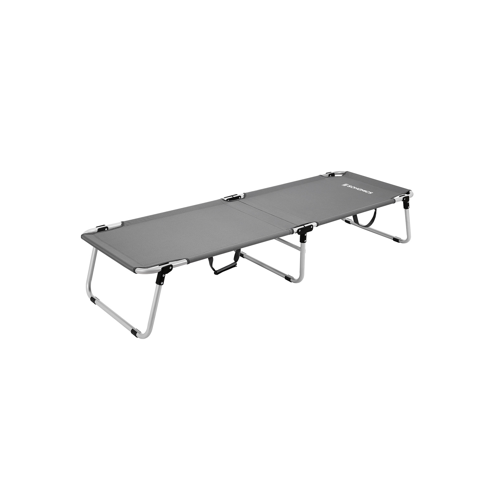 Campingbett 190 x 63 x 36 cm Grau