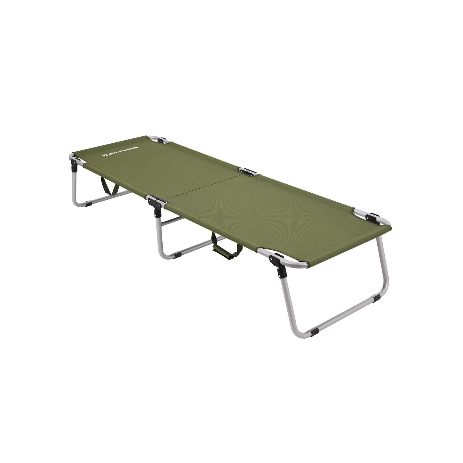 Campingbett 190 x 63 x 36 cm Oliv