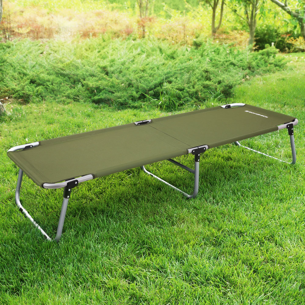 SONGMICS Unisex-Adult Campingbett, Feldbett, max. Belastbarkeit 260 kg