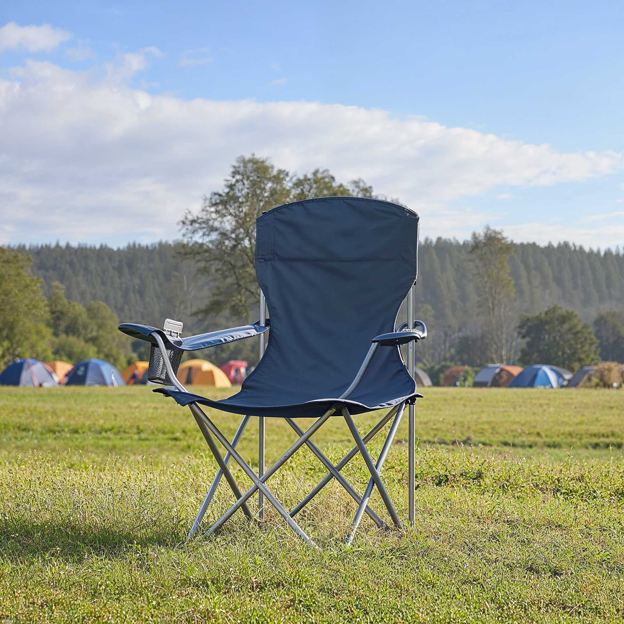 Campingstuhl 2er Set, Angelstuhl, bis 150 kg belastbar