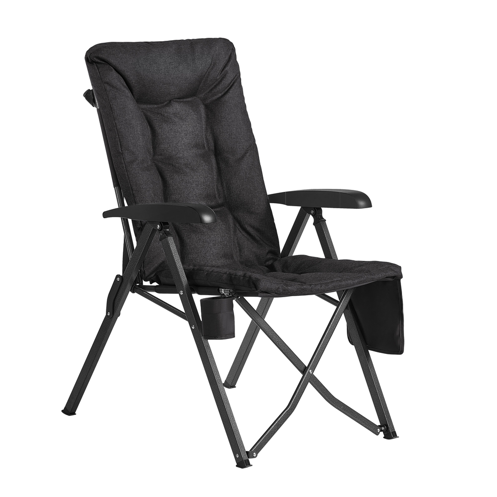 Campingstuhl, verstellbare Rückenlehne 95°-150°,  6 cm Polsterung