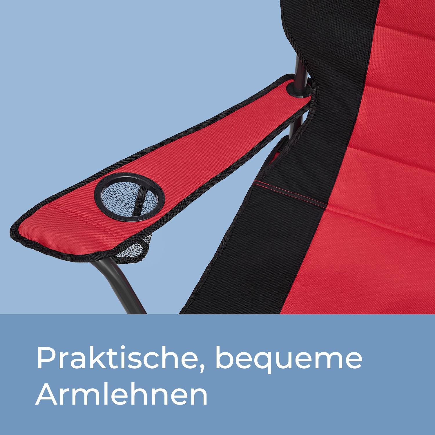 Strandstuhl klappbar, Campingstuhl, bis 250 kg belastbar