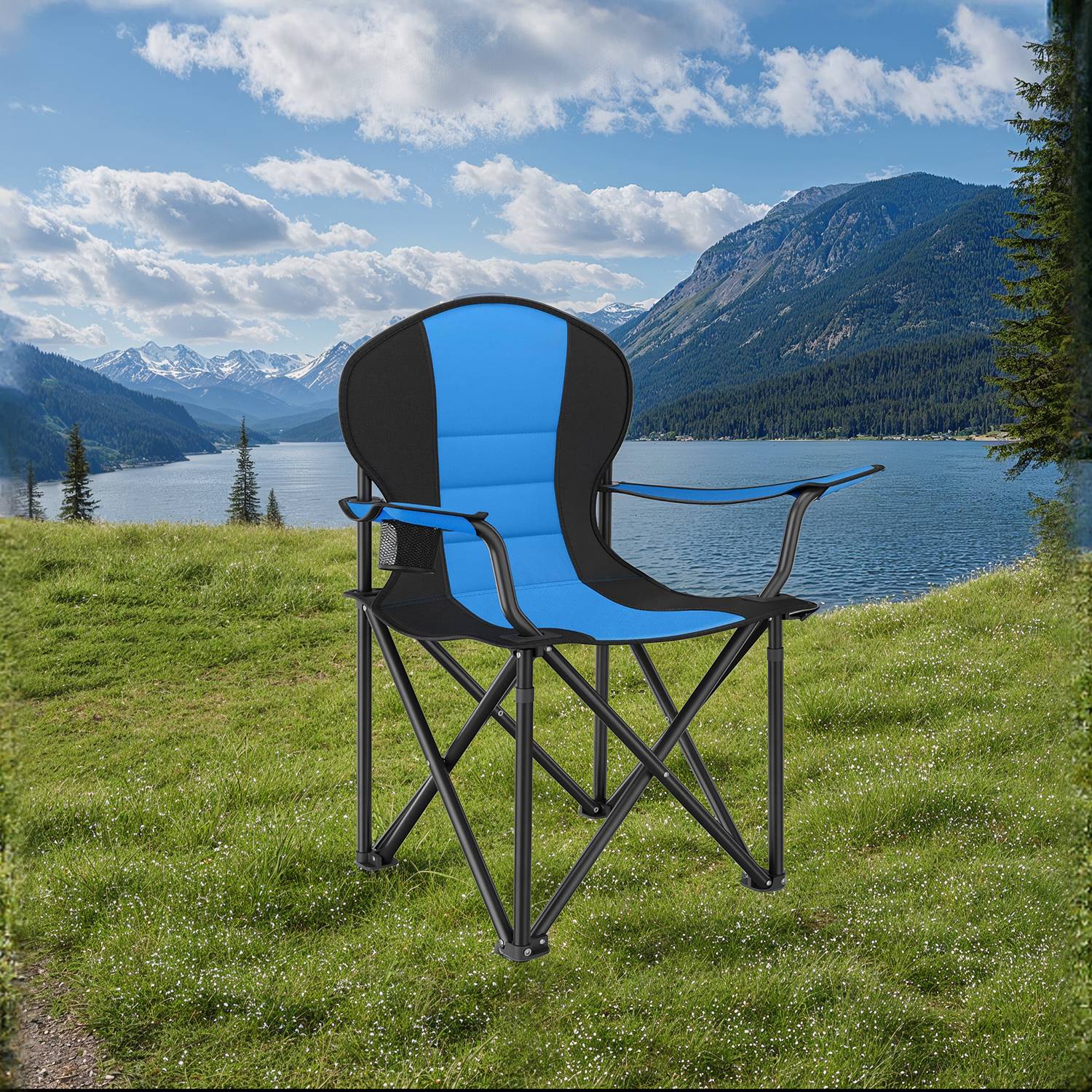 Strandstuhl klappbar, Campingstuhl, bis 250 kg belastbar