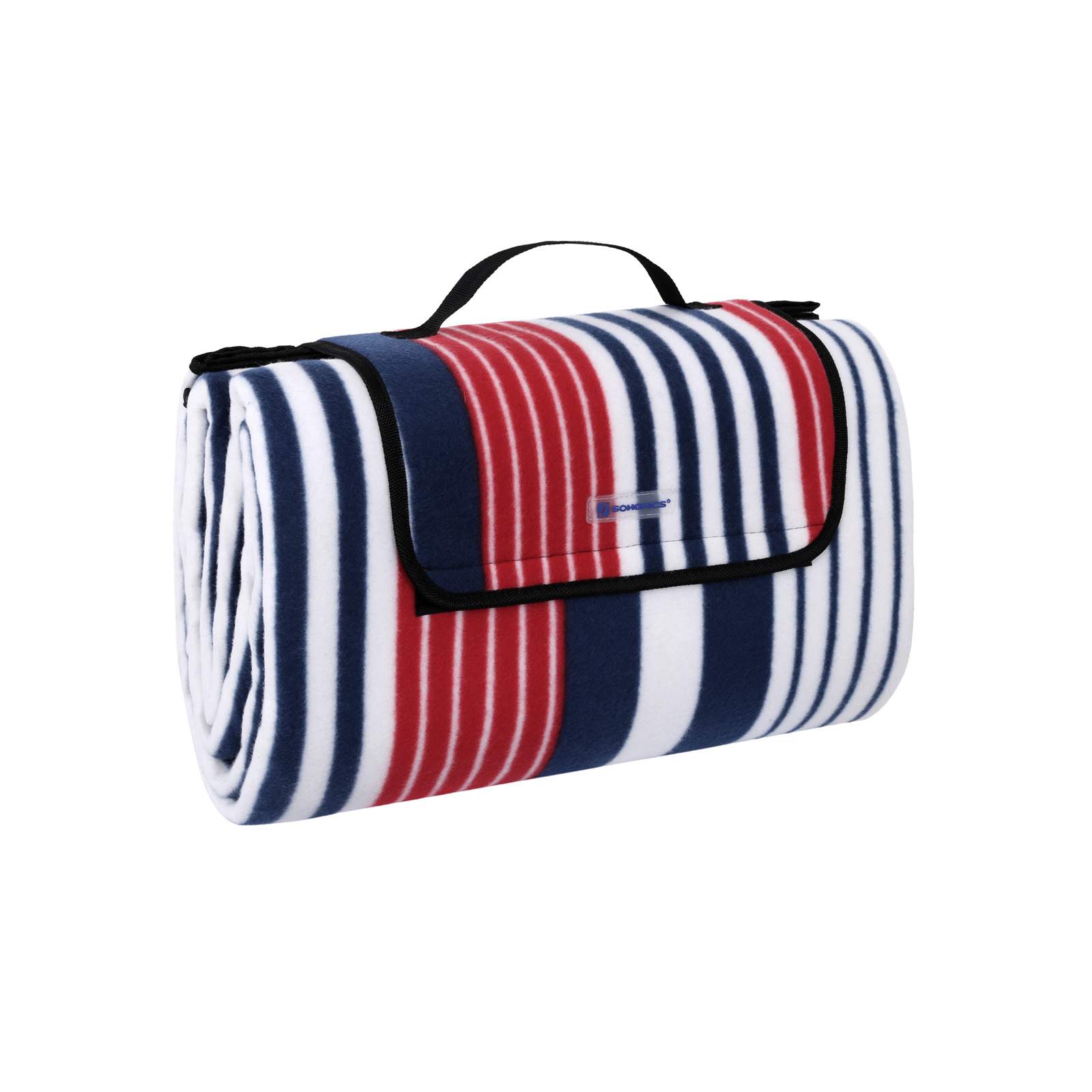 Picknickdecke Flanell Streifen XXL