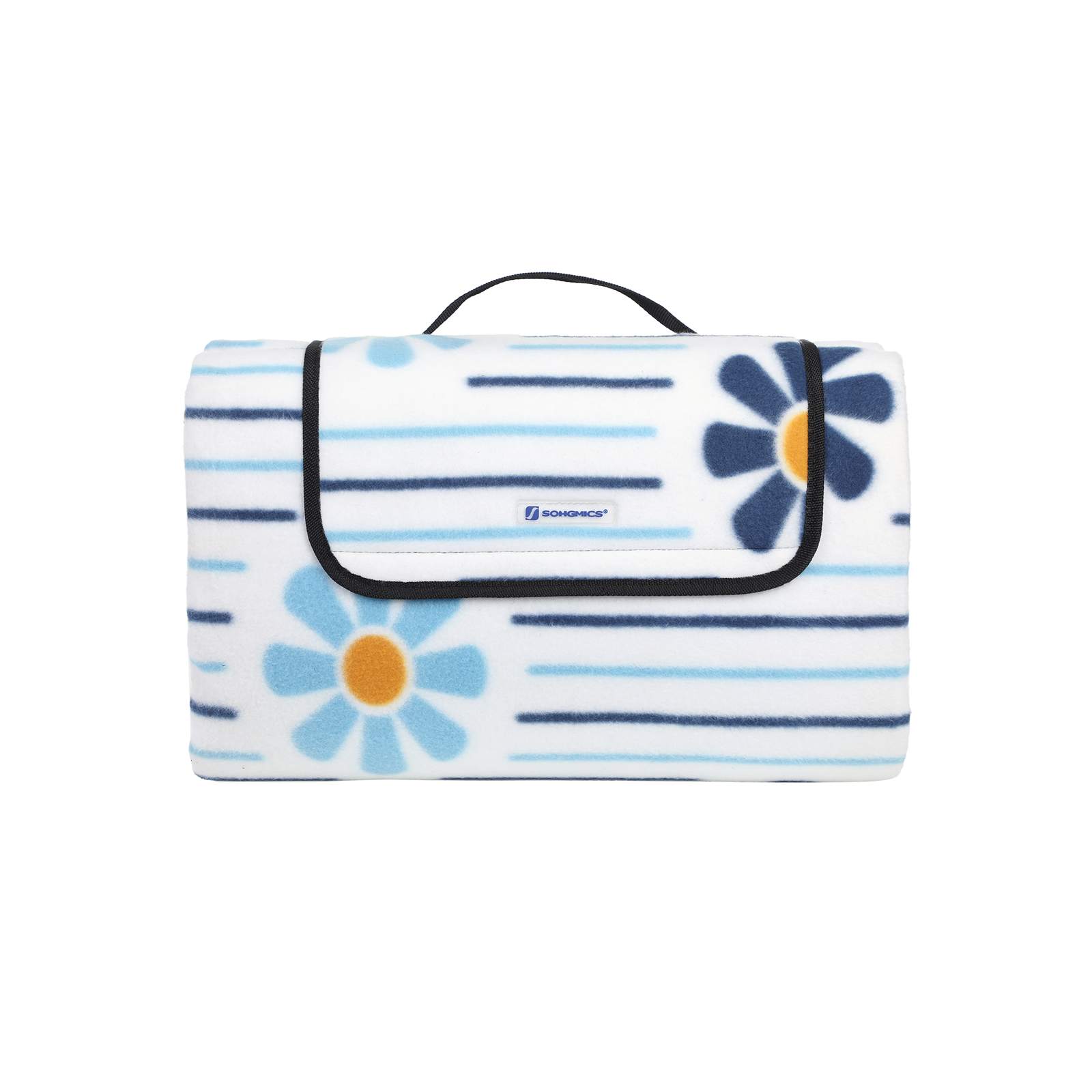 Picknickdecke Flanell Blumen XXL