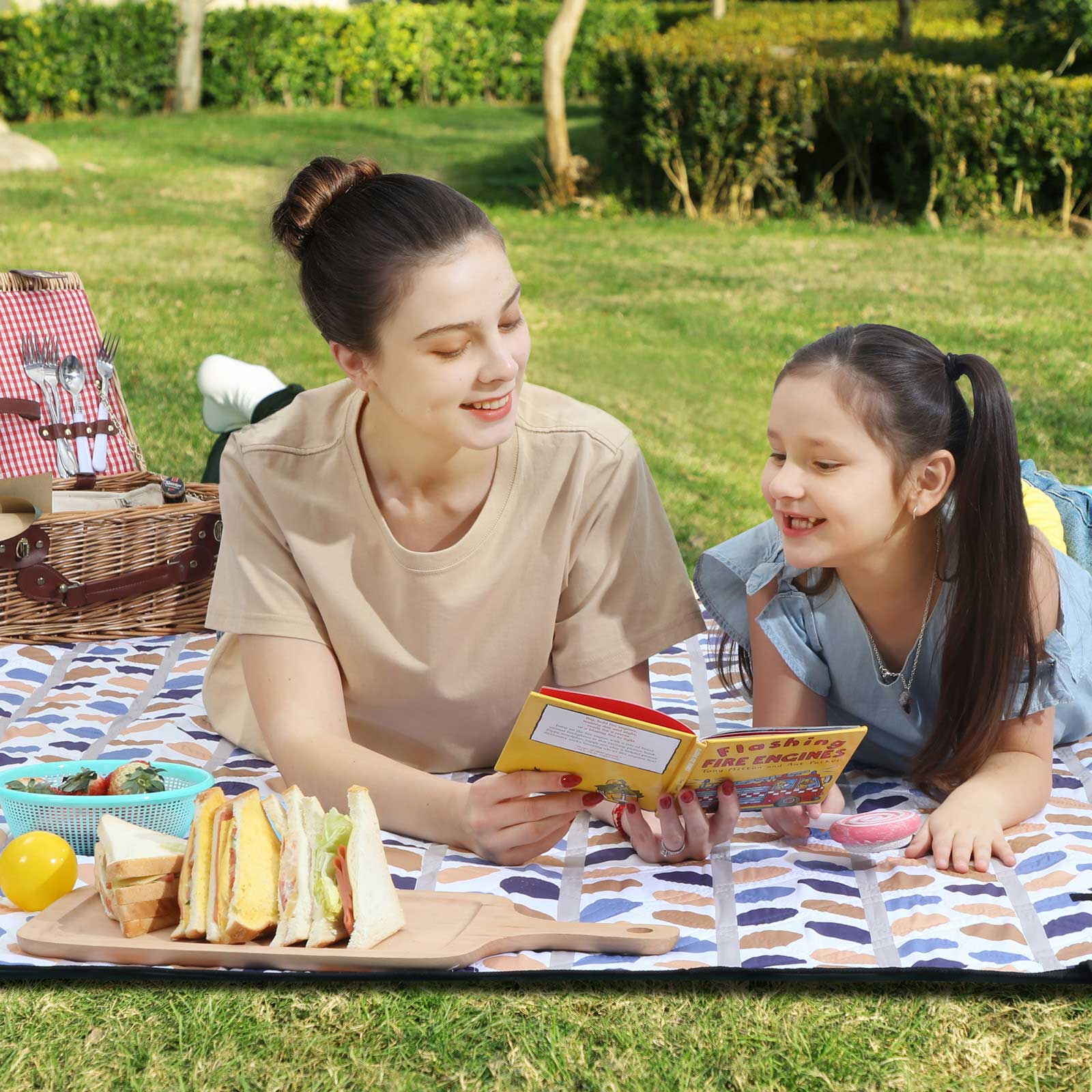 Pikniko antklodė sulankstyta