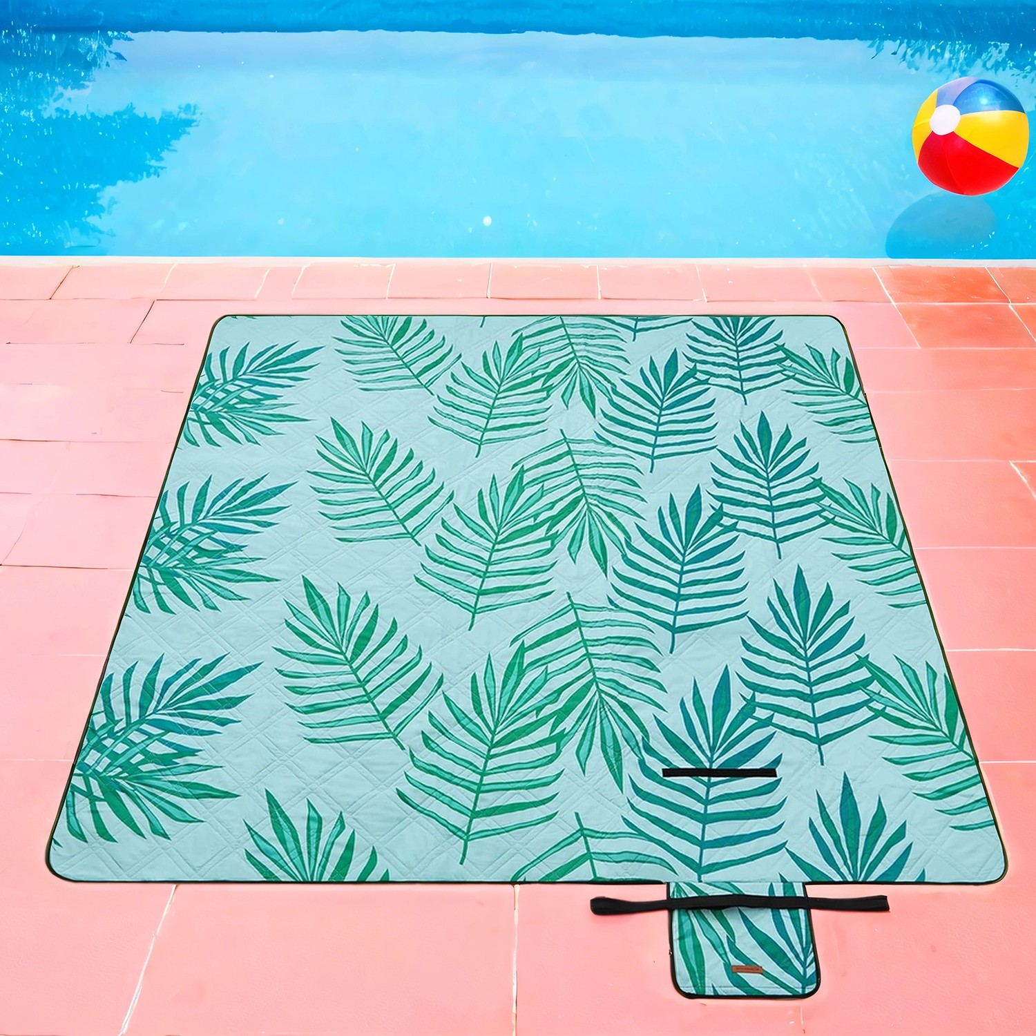 Picknickdecke, 200 x 200 cm, großer Teppich