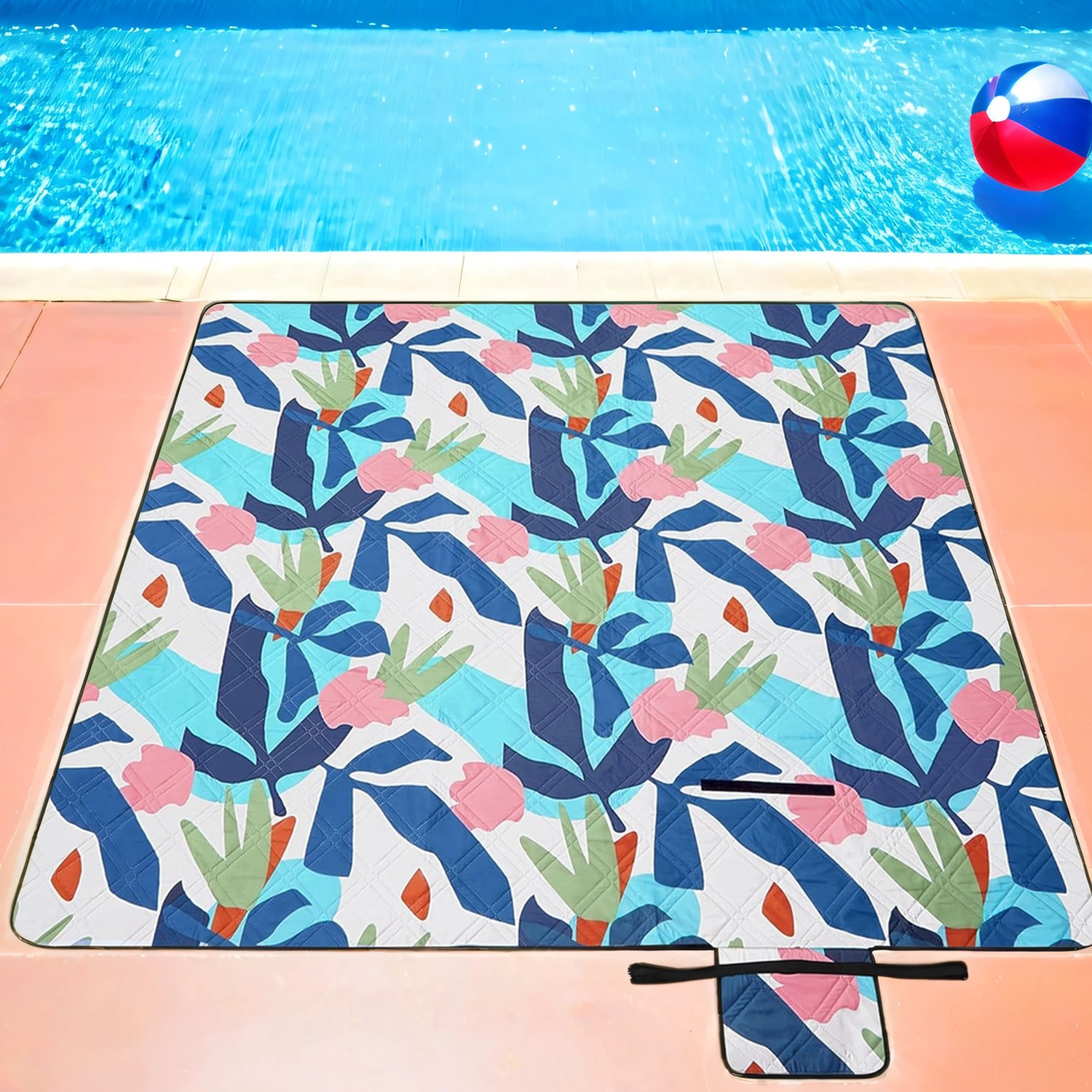Picknickdecke, 200 x 200 cm, großer Teppich