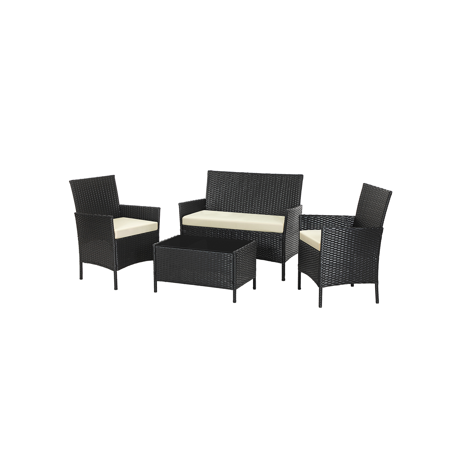 Gartenmöbel-Set aus Polyrattan