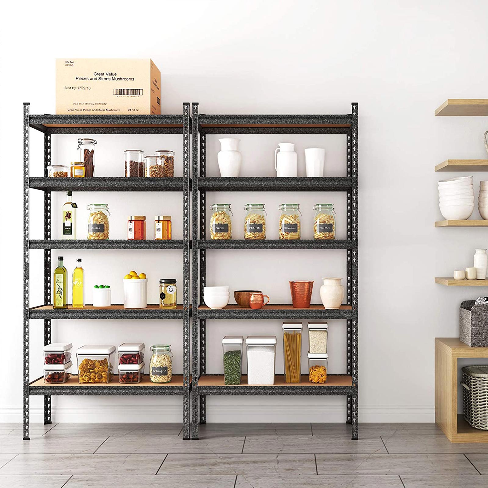 SONGMICS Lagerregal, Schwerlastregal, Kellerregal, 180 x 90 x 40 cm