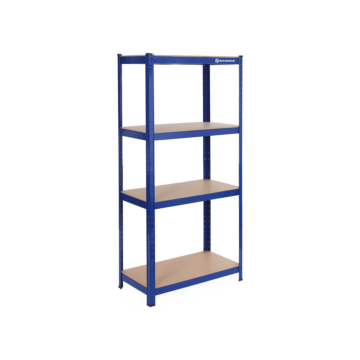 Songmics - Lagerregal 160 x 80 x 40cm Schwerlastregal max mit 520kg belastbar Kellerregal mit pulverbeschichteter Oberfläche Steckregal GLR44Q - Blau