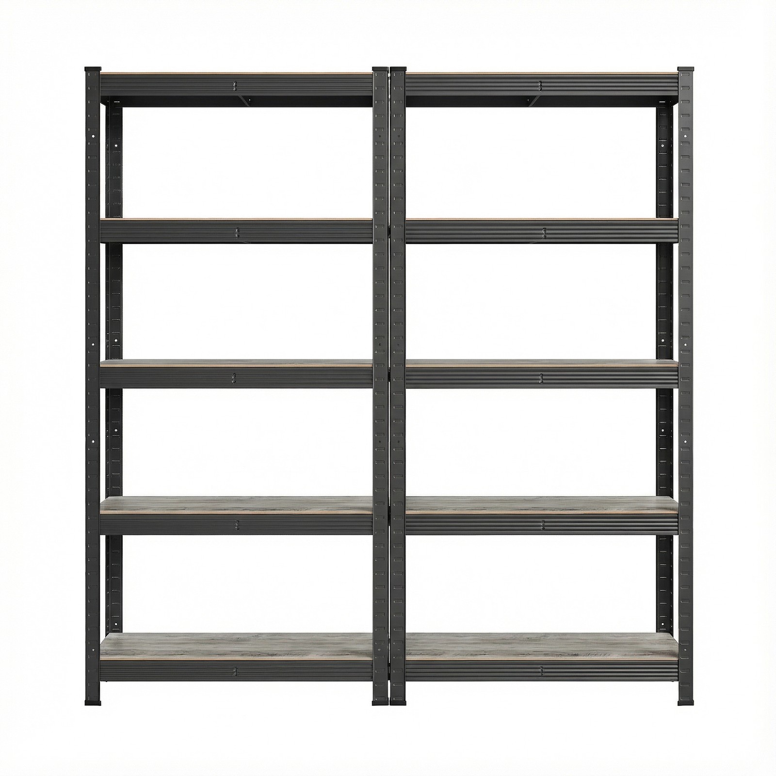 Songmics - Set di 2 Scaffalature 150 x 75 x 30 cm Max Carico di 650 kg (130 kg per Ogni Ripiano) Scaffale Industriale Ripiani Regolabili per
