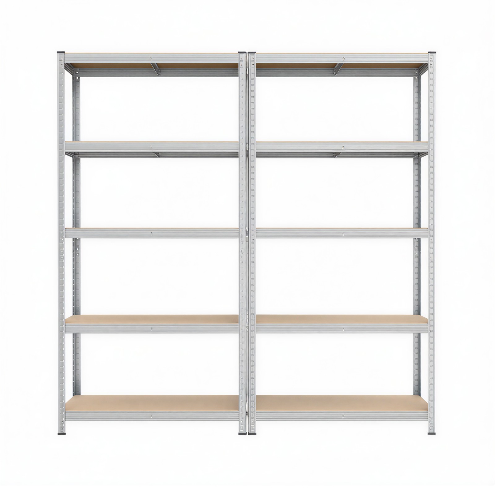 Songmics - Lagerregale Schwerlastregale 2er Set Kellerregale 200 x 100 x 50 cm bis 600 kg belastbar 5 verstellbare Ablagen Regale aus Metall