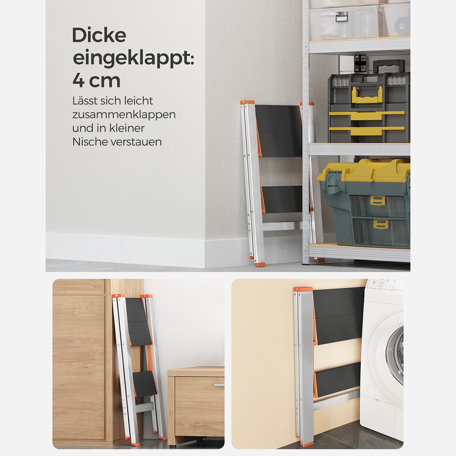 Leiter mit 2 Stufen