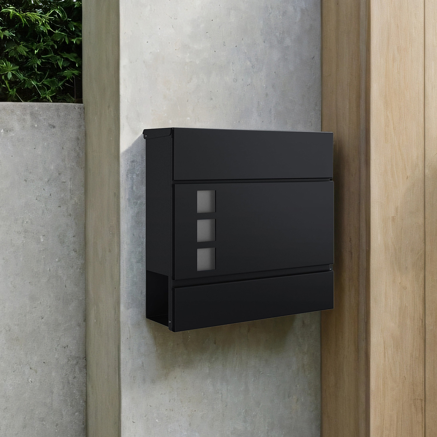 Briefkasten schwarz
