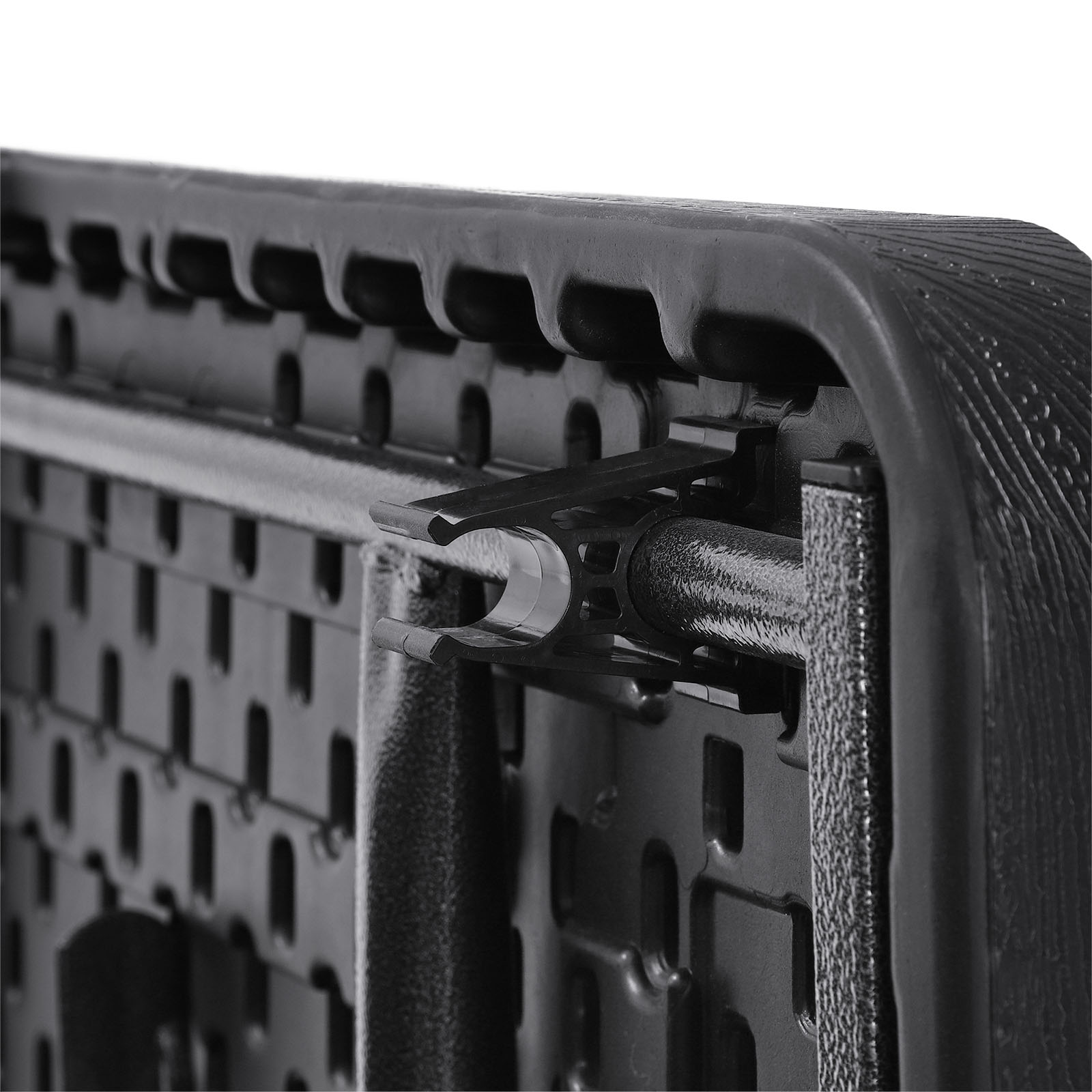 SONGMICS Klapptisch, großer Gartentisch mit imitierter Holzmaserung aus