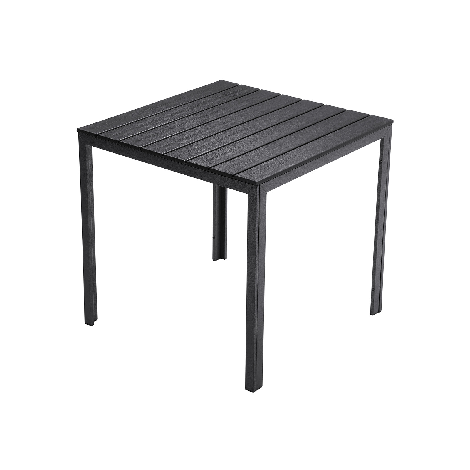 Gartentisch Holzoptik Schwarz