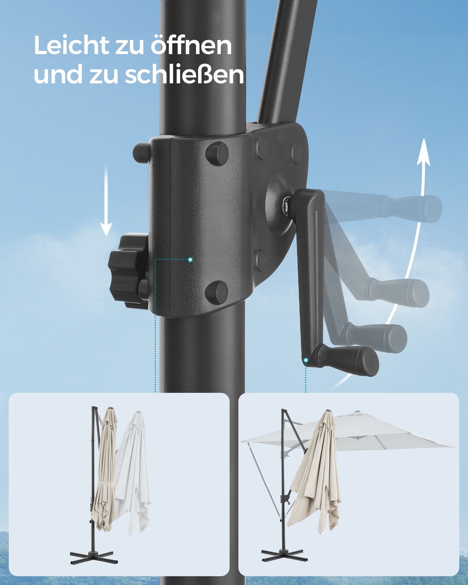 Skėtis su alkūnėle 5