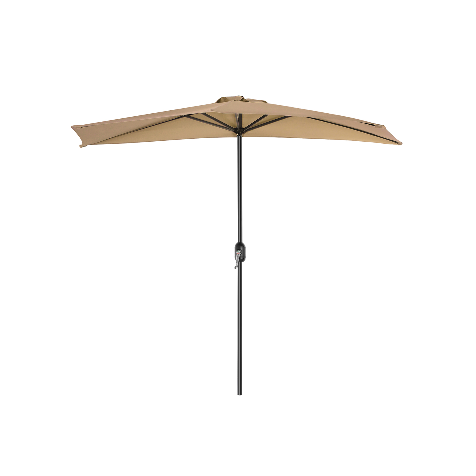 Sonnenschirm halbrund Ø 270 cm taupe
