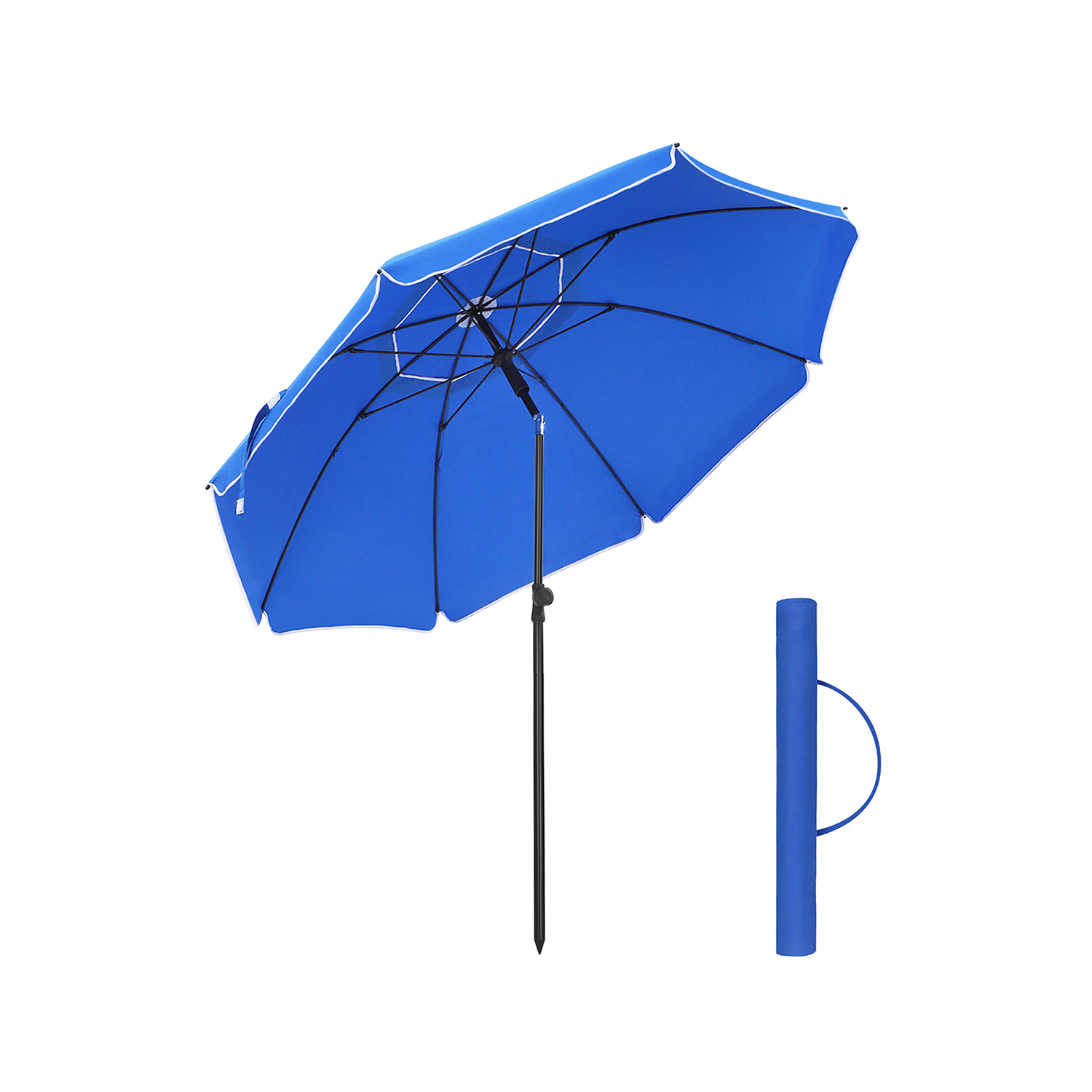 Knickbarer Sonnenschirm Blau