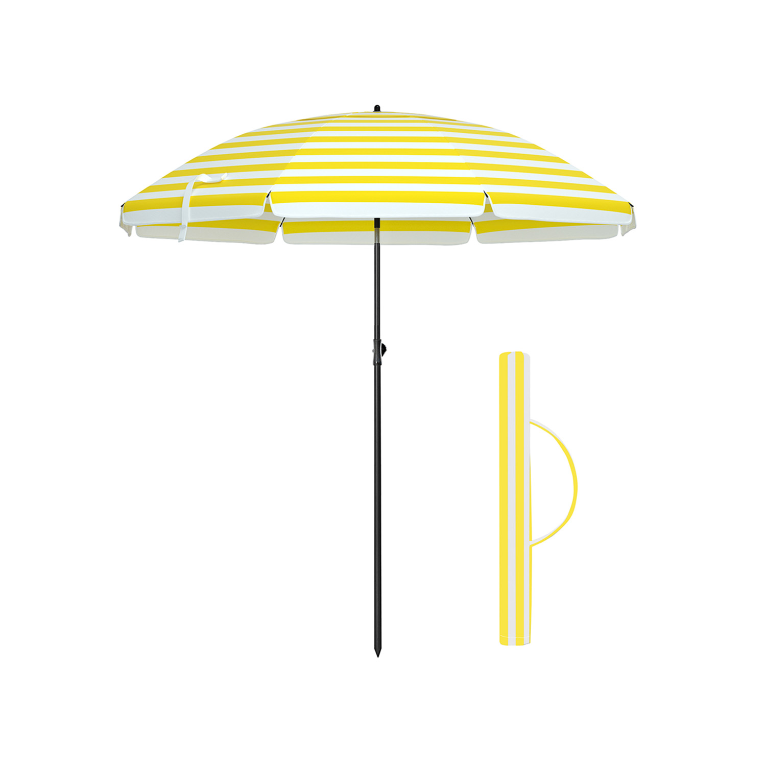 Gartenschirm Ø 200 cm knickbar