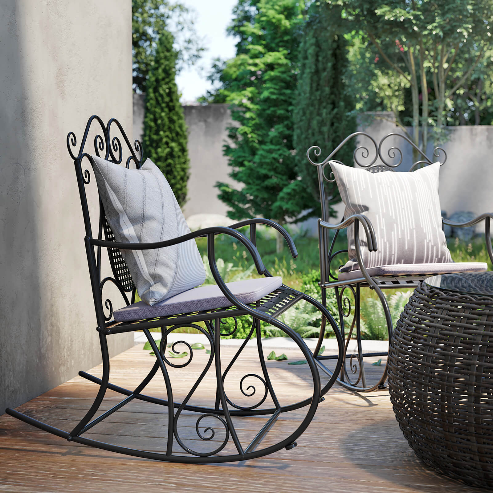 Schaukelstuhl für den Garten
