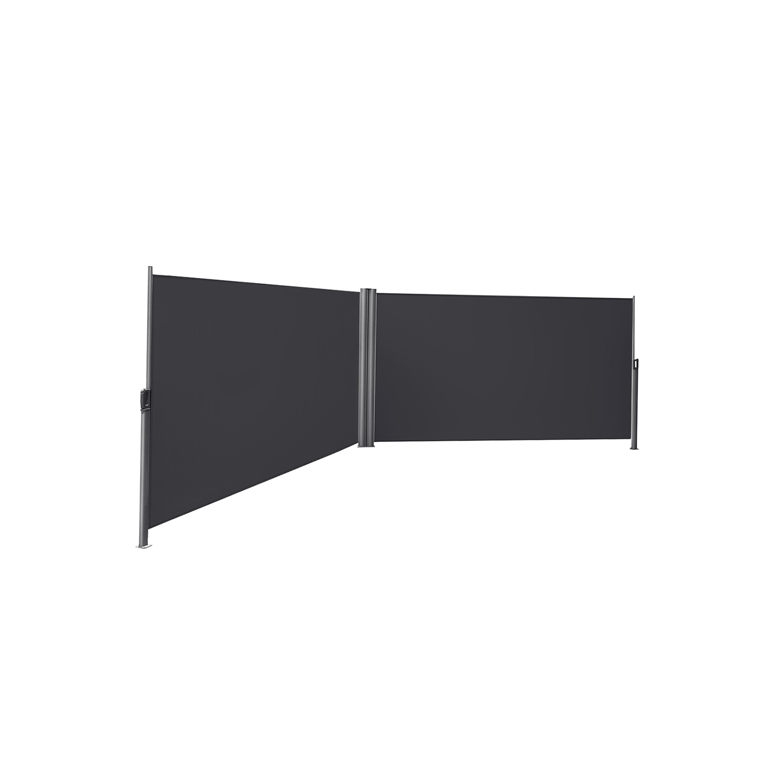 Doppelseitenmarkise 600 x 200 cm Anthrazit