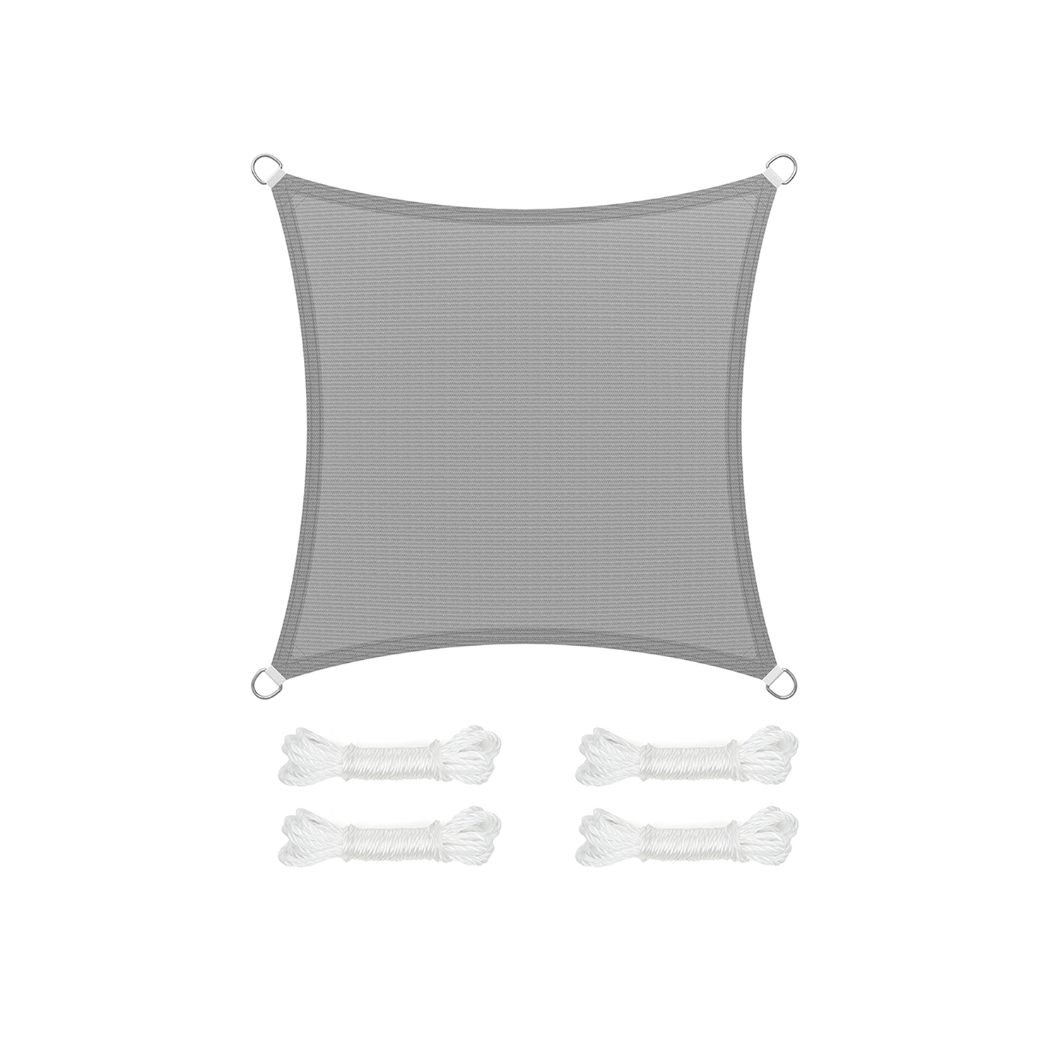 Sonnensegel 2 x 2 m aus HDPE-Gewebe luftdurchlässig