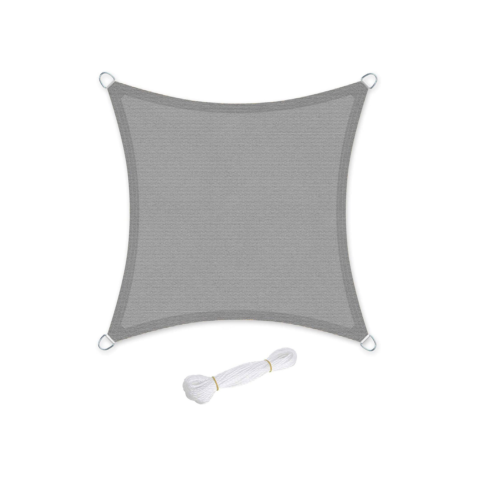 Sonnensegel 5 x 5 m rauchgrau