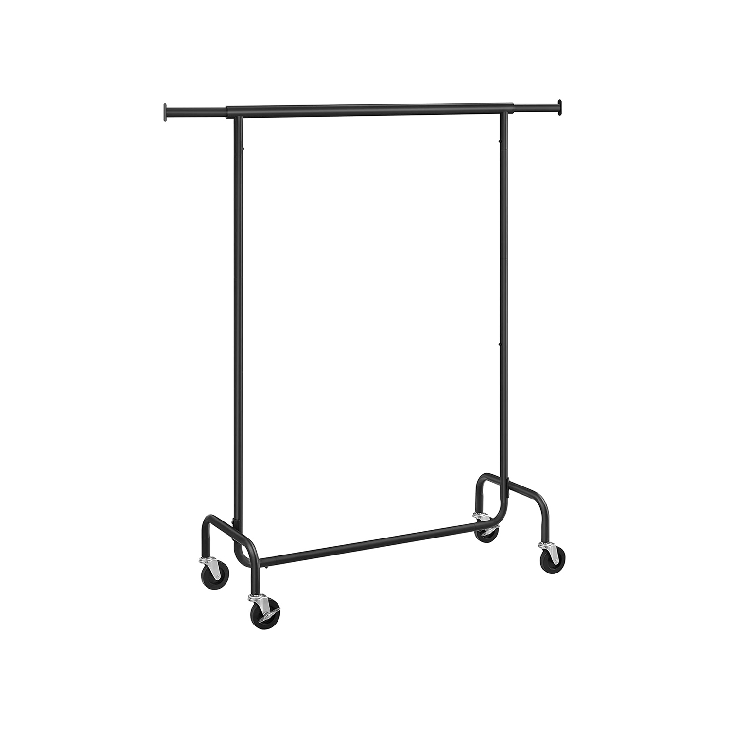 SONGMICS Rollgarderobe schwarz Metall 110,0/150,0 x 160,0 cm, 1 St.