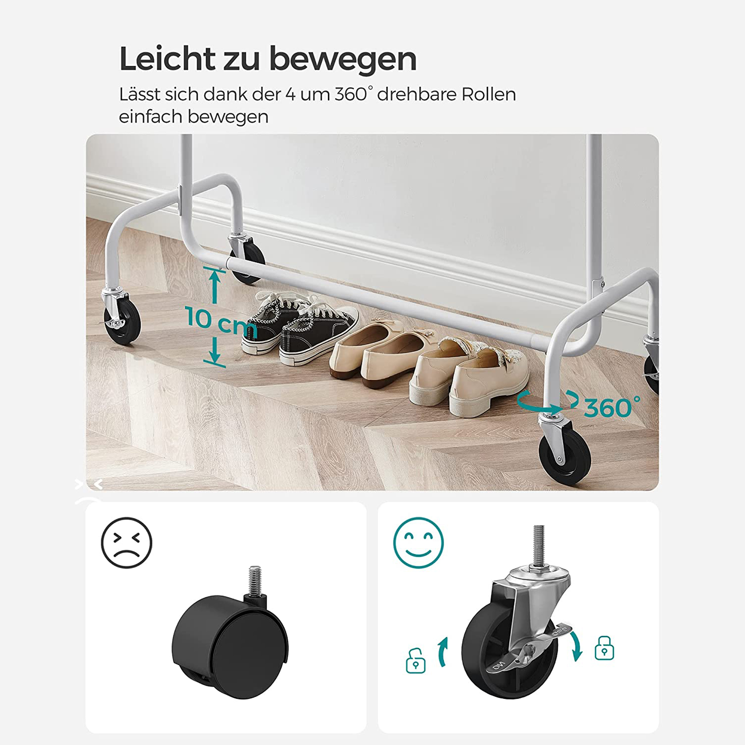 Drabužių lentyna su ištraukiamu drabužių bėgteliu