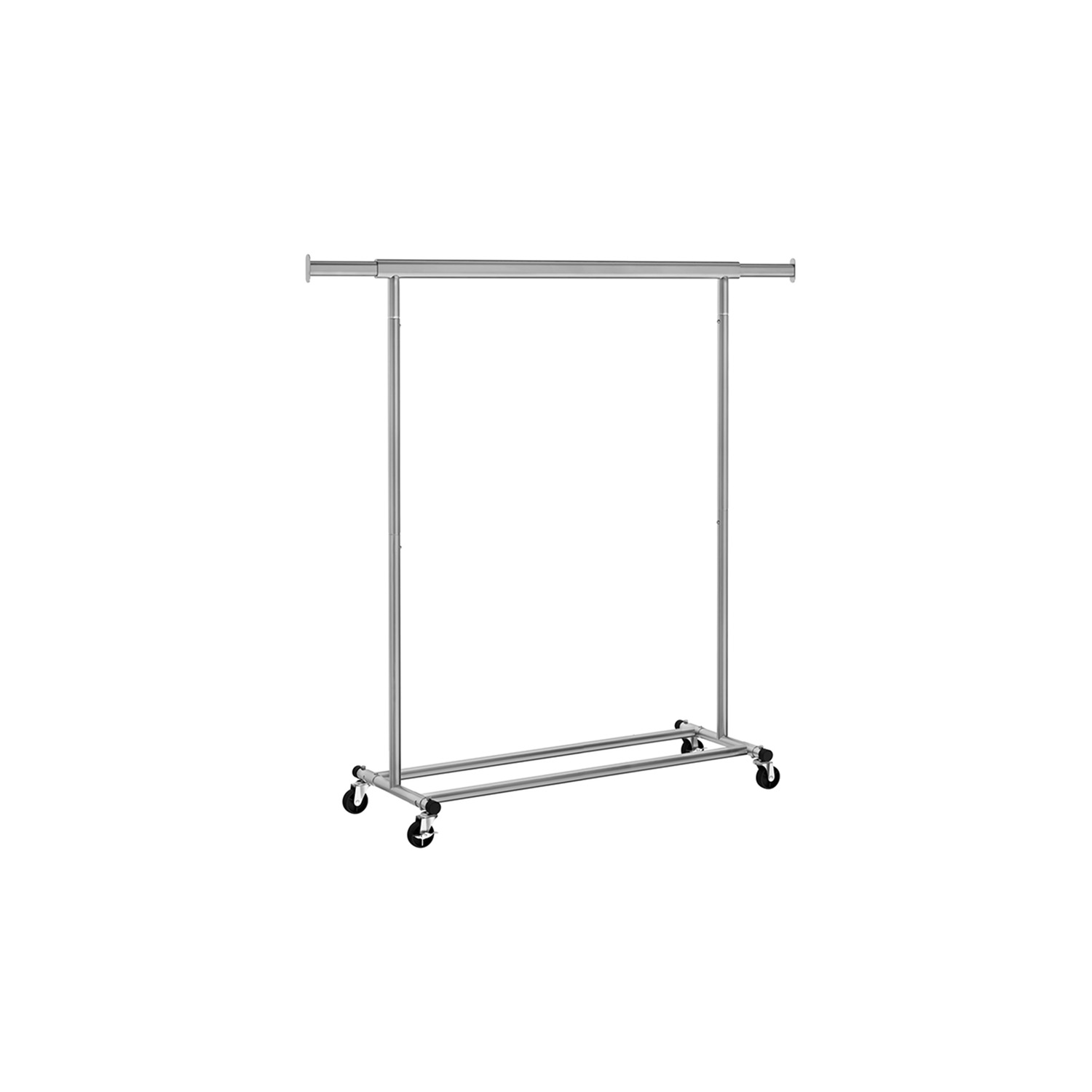 SONGMICS Rollgarderobe grau Metall 92,0 - 132,0 x 160,0 cm, 1 St.