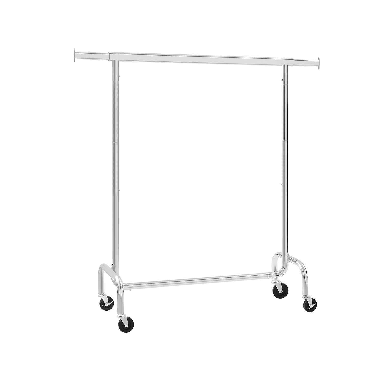 SONGMICS Rollgarderobe HSR11SV1 silber Metall 110,0 - 150,0 x 160,0 cm, 1 St.