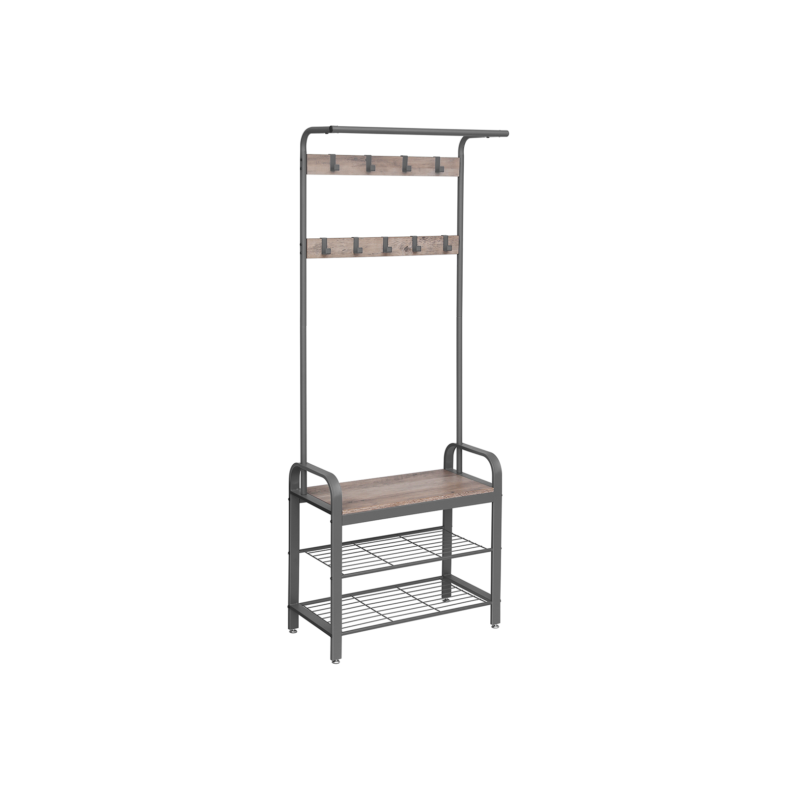 Garderobenständer 183 cm hoch Greige-Grau