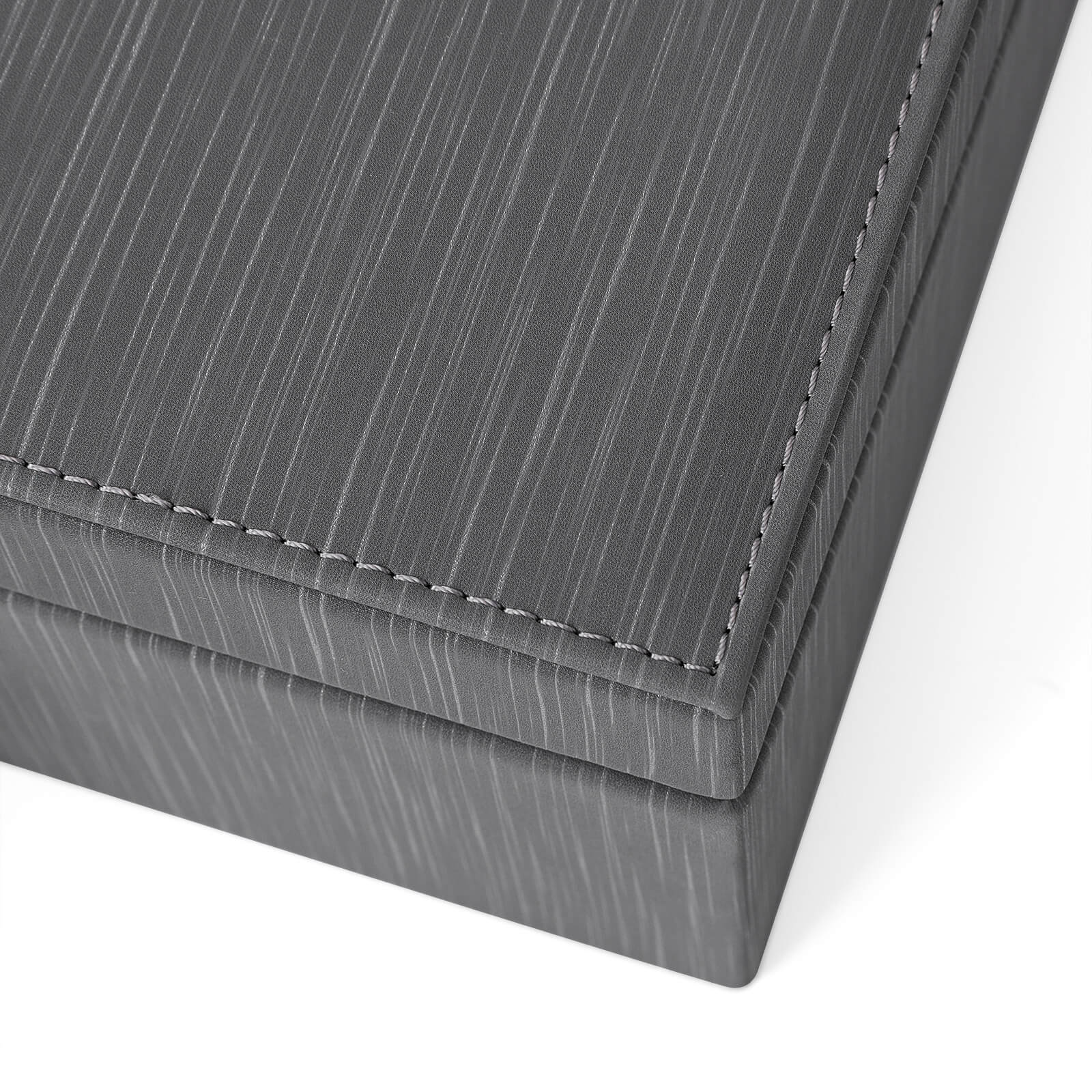 SONGMICS Schmuckschatulle, PU, Schmuckkästchen, Stauraum auf 2 Ebenen