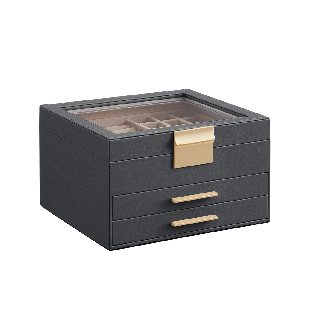 Schmuckbox mit 3 Ebenen