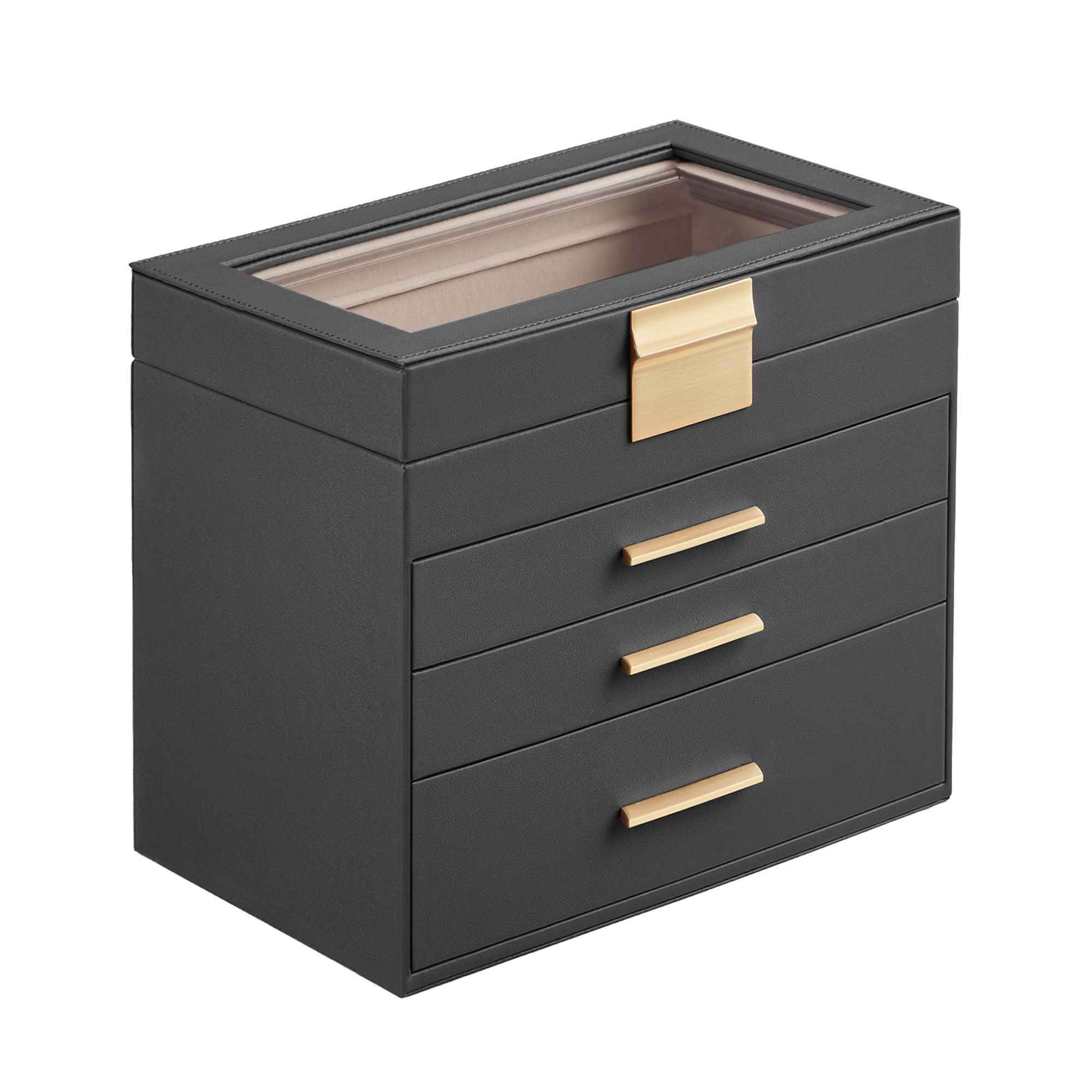SONGMICS Schmuckkasten mit 4 Ebenen JBCB35161C01