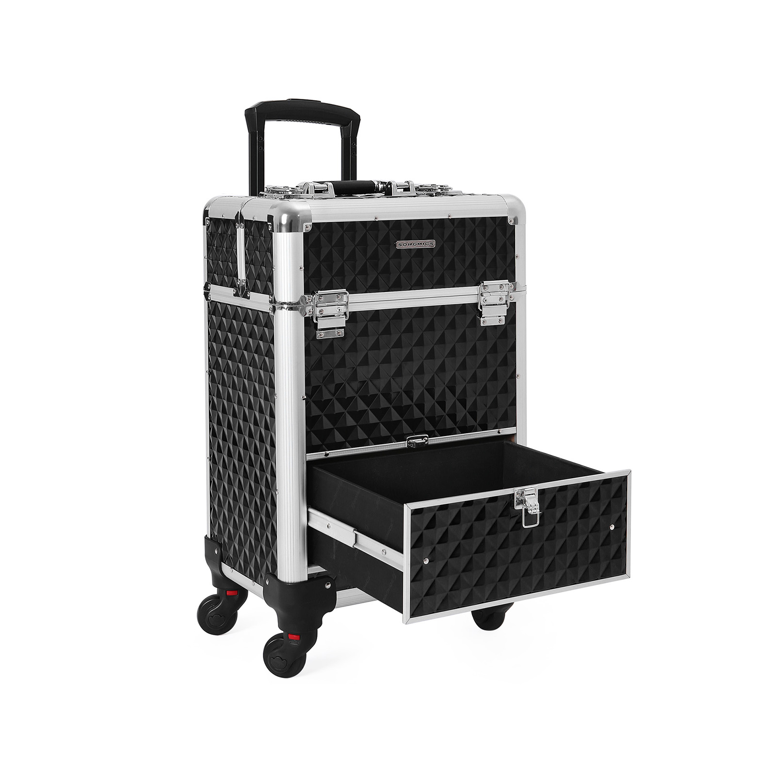 Make-Up Trolley 1 Schublade Schwarz