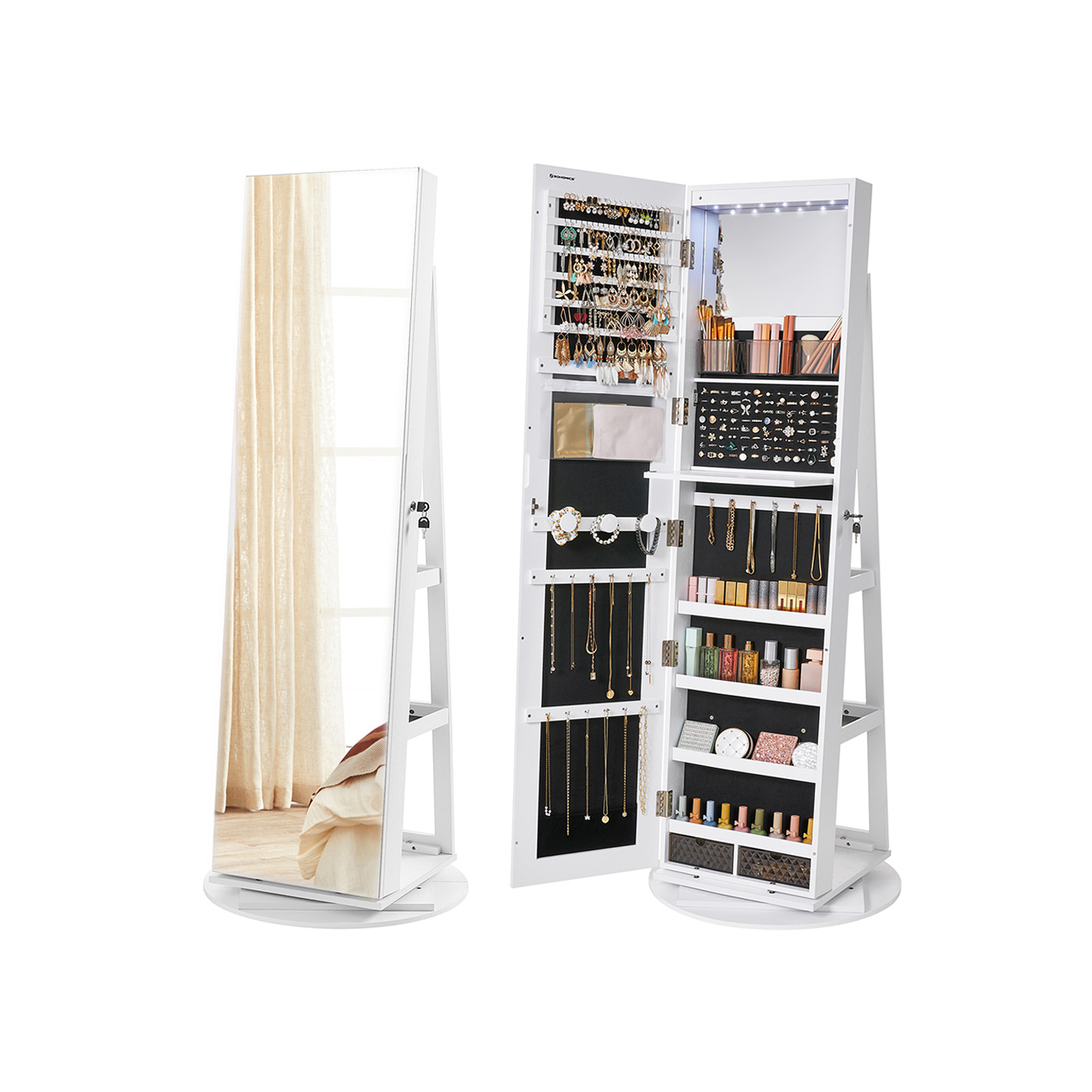 Schmuckschrank mit Spiegel