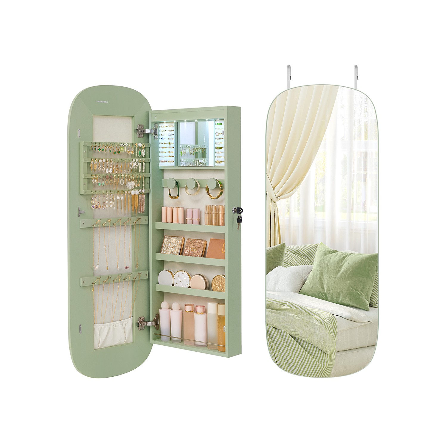 Schmuck-Organizer mit LED-Beleuchtung