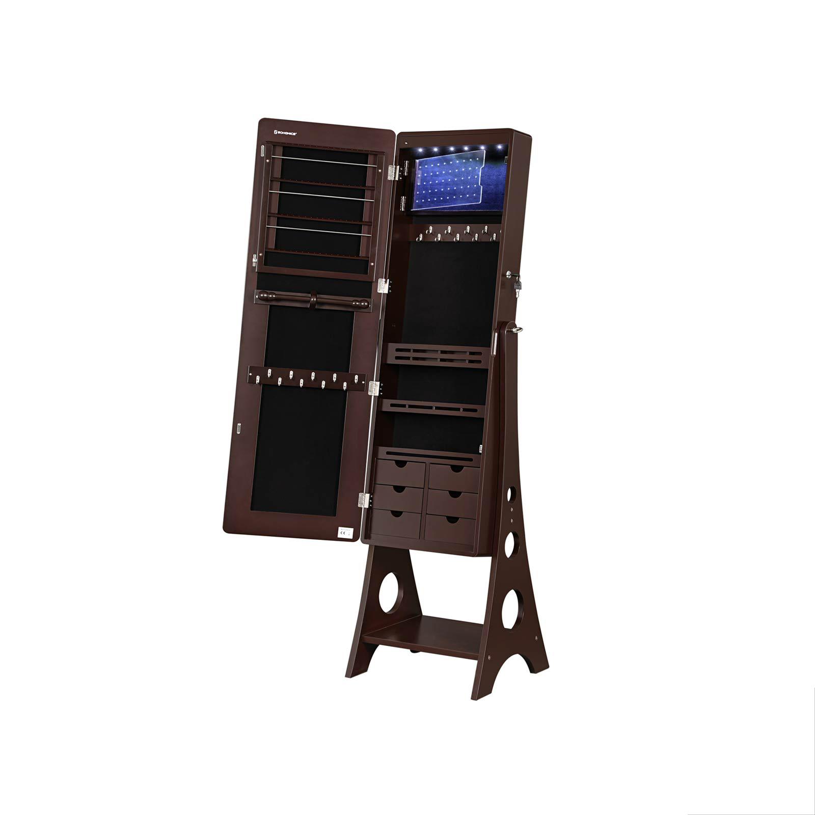 Schmuckschrank mit Lichtumrandung