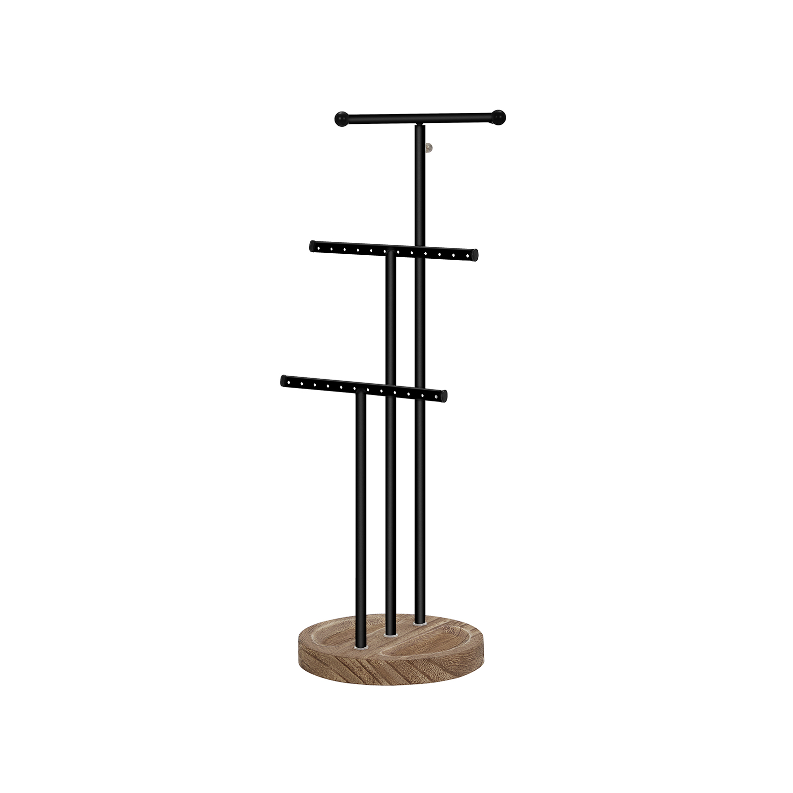 3-in-1 Schmuckhalter Schwarz