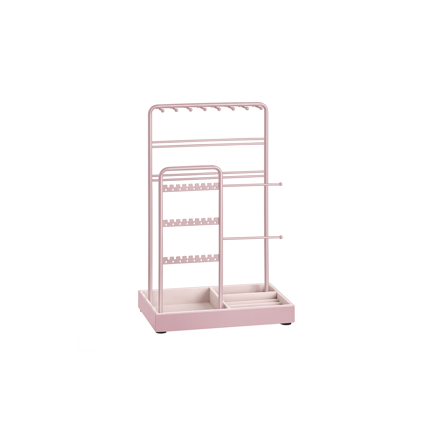 Schmuckständer mit Metallrahmen pastellrosa