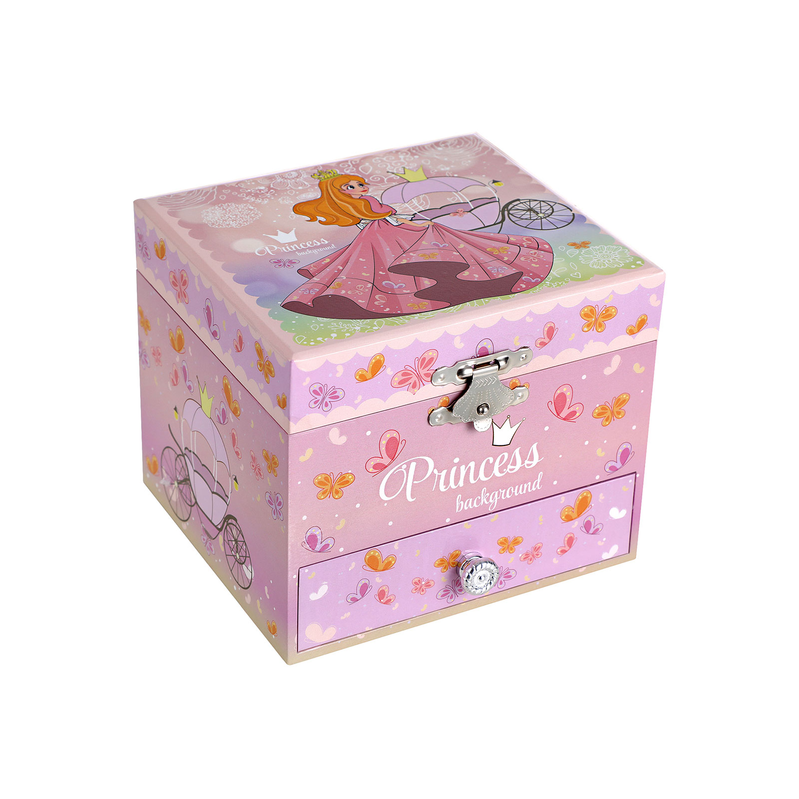 Ballerina Spieldose für Kinder Pink