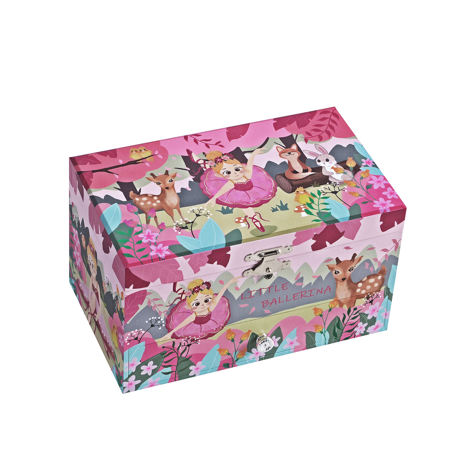 Schmuckkästchen mit Musik für Kinder Pink