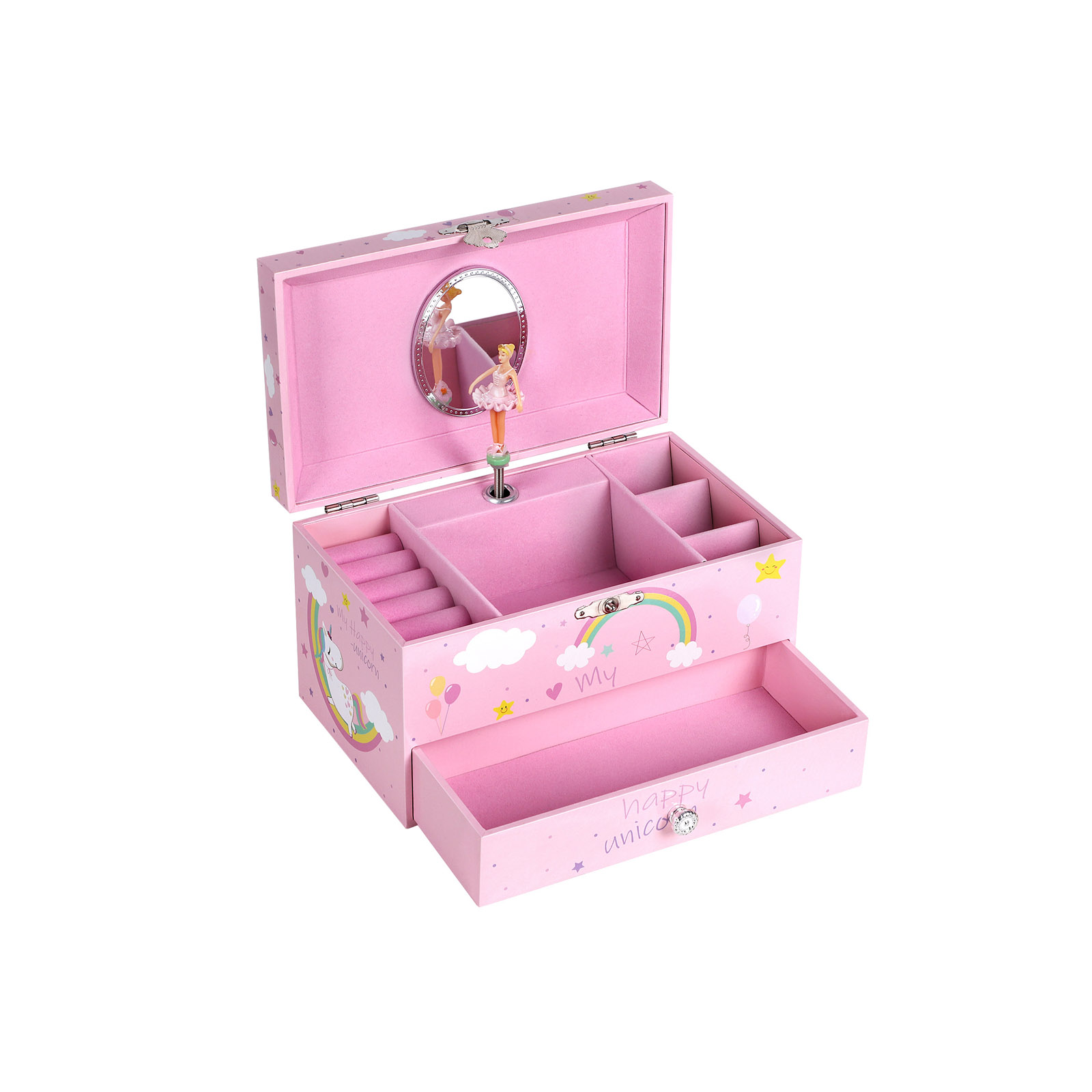 Schmuckkästchen mit Musik pink
