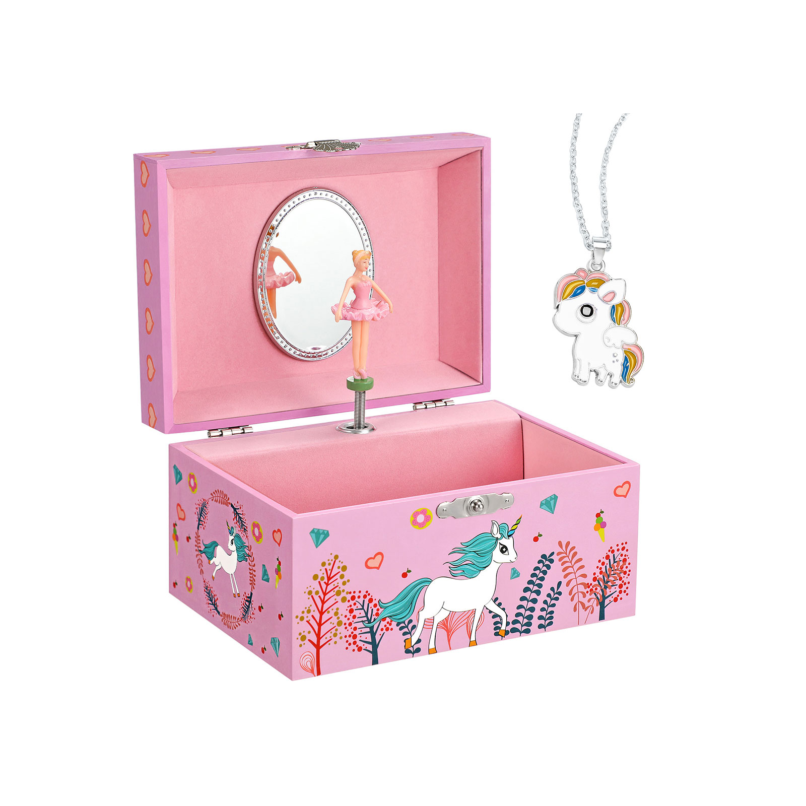 Schmuckkästchen für Kinder Pink