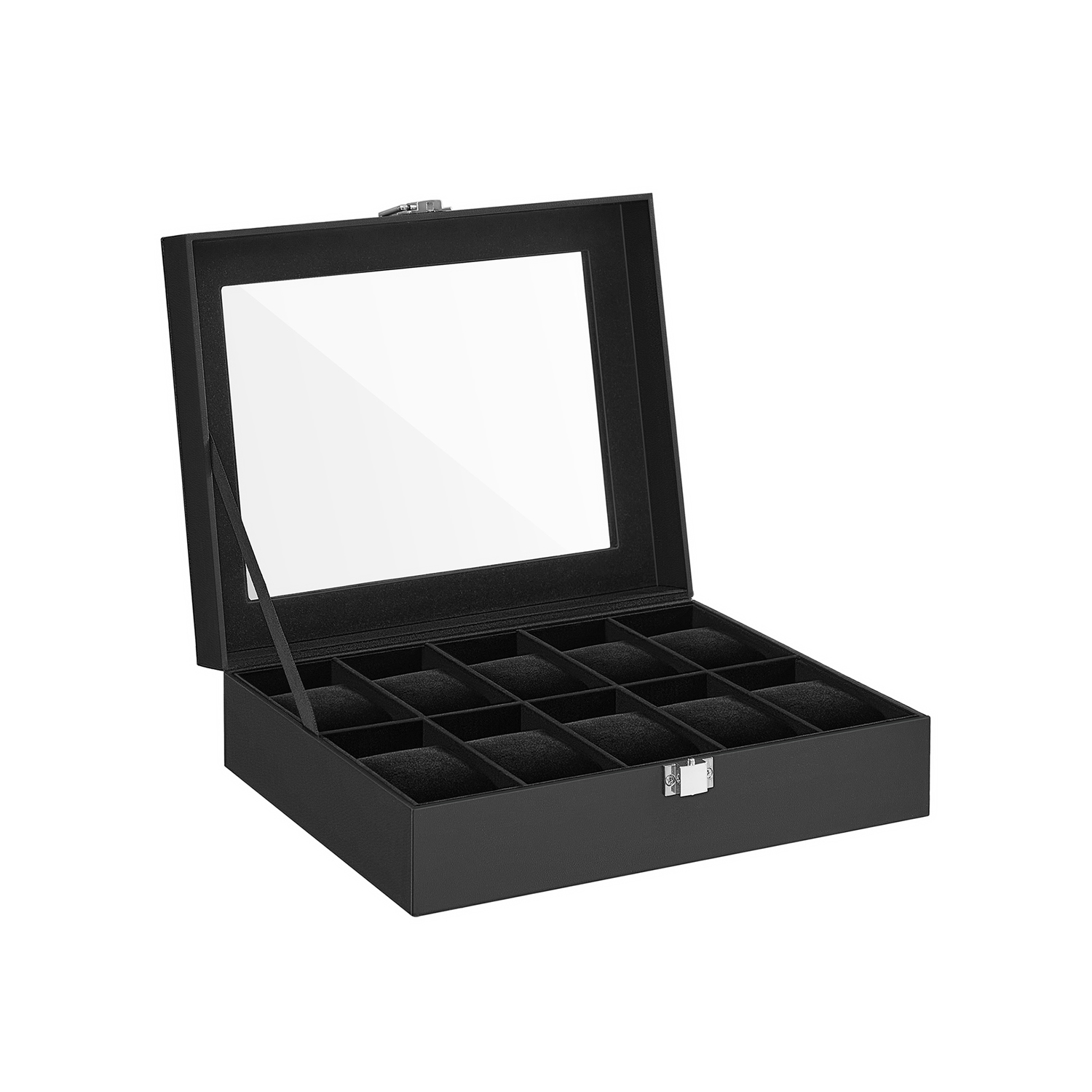SONGMICS Uhrenbox für 10 Uhren JWB010B02