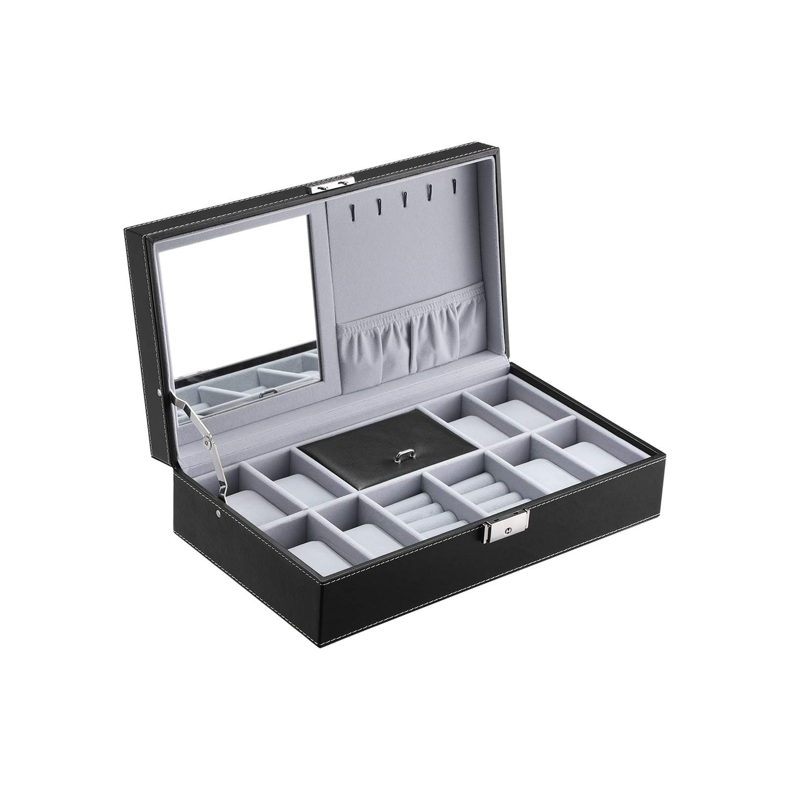 Uhrenbox für 8 Uhren mit Spiegel